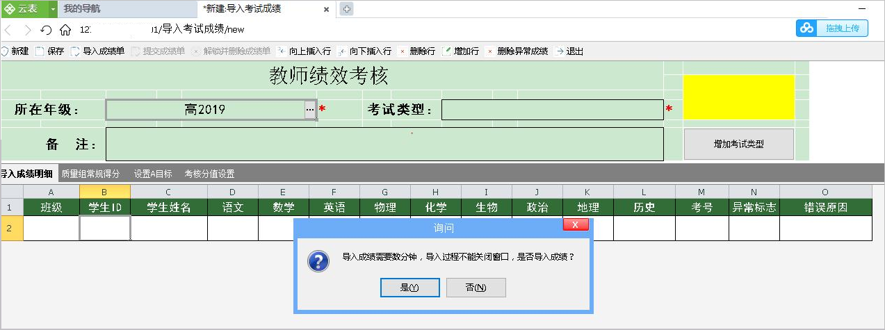 績效報(bào)表
