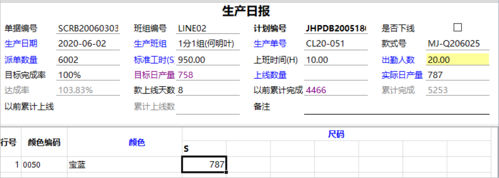 服裝ERP管理系統(tǒng)（生產(chǎn)報工）
